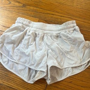 White lulu lemon short